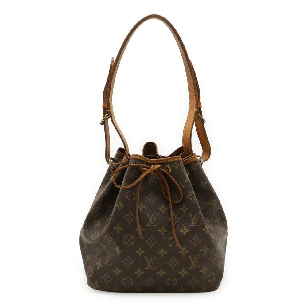 LOUIS VUITTON Monogram Shoulder Bag Hobo Drawstring